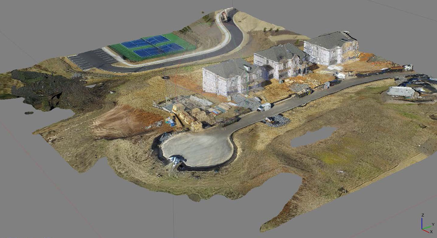 Drone capture from point cloud software. 